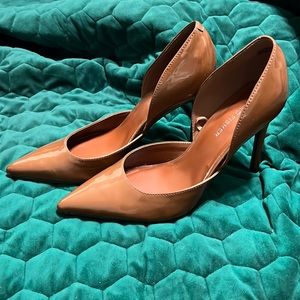 Marc Fisher brown patent heels